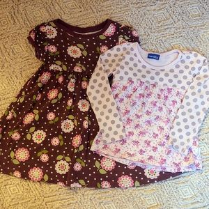 Naartjie girls top and Gymboree dress Sz 5